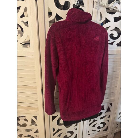 The North face osito oso furry teddy jacket purple magenta pink red large (L) - Picture 11 of 13